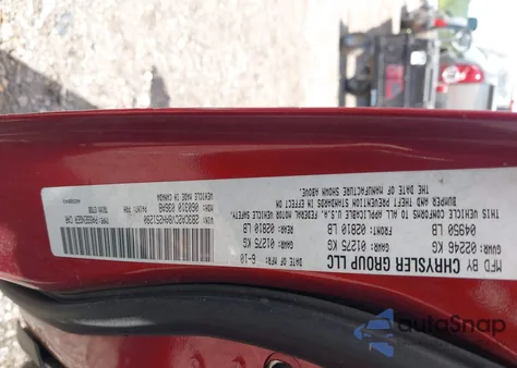 2010 Dodge Charger 3.5L из США, поврежденный, VIN 2B3CA2CV8AH251280